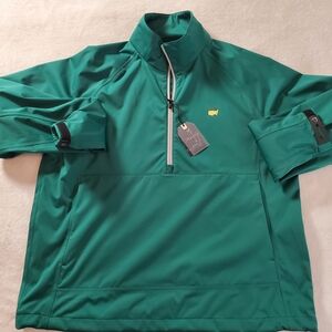 Masters Tech Green Quarter-Zip Jacket.